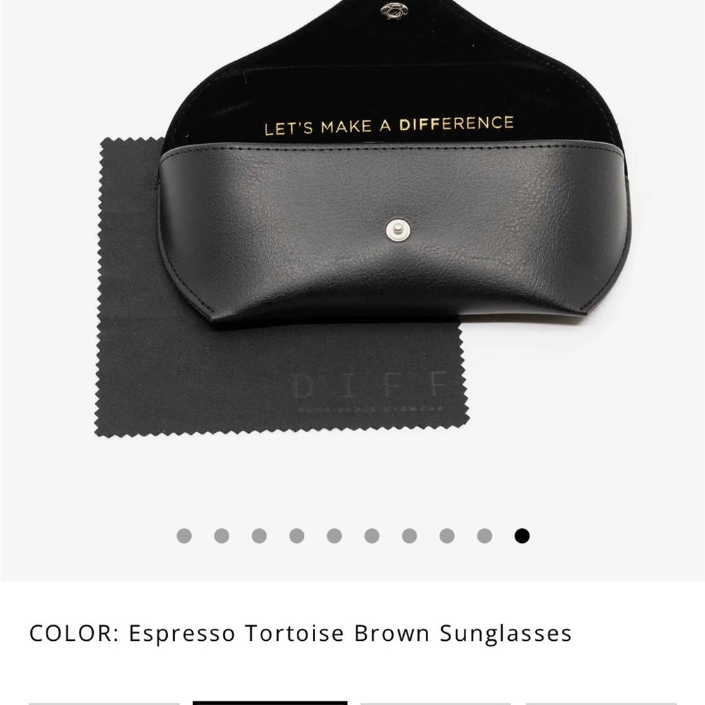 Diff Eyewear Espresso Tortoise Brown Sunglasses N… - image 8